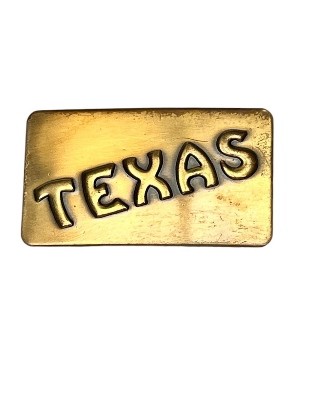 Vintage Texas Solid Brass Belt Buckle Lonestar State Western Streetwear